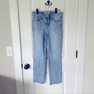 NWT Madewell Mid-Ride Stovepipe Jeans in Abell Wash Size 25